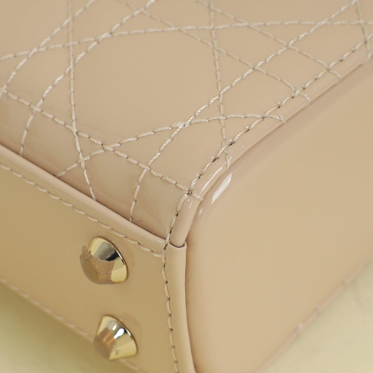 Christian Dior Nude Micro Lady Dior Bag