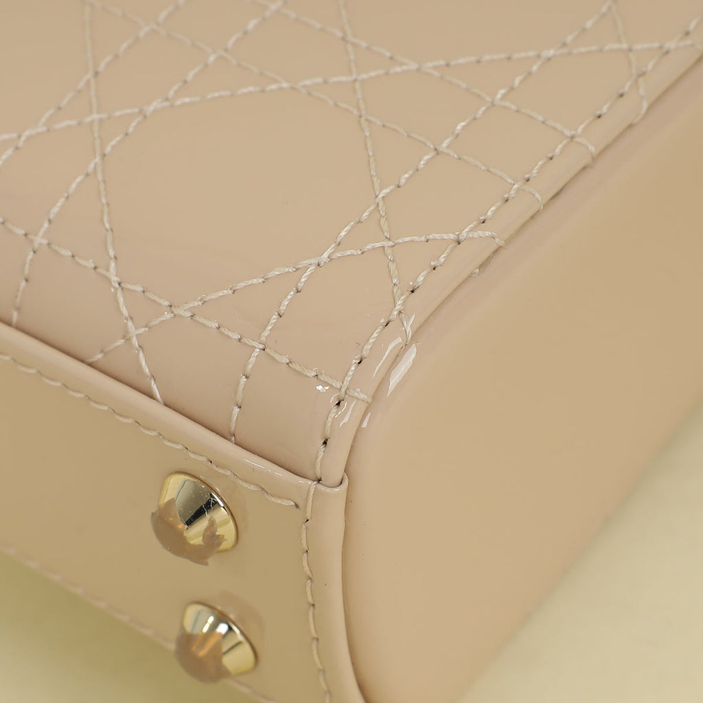 Christian Dior Nude Micro Lady Dior Bag