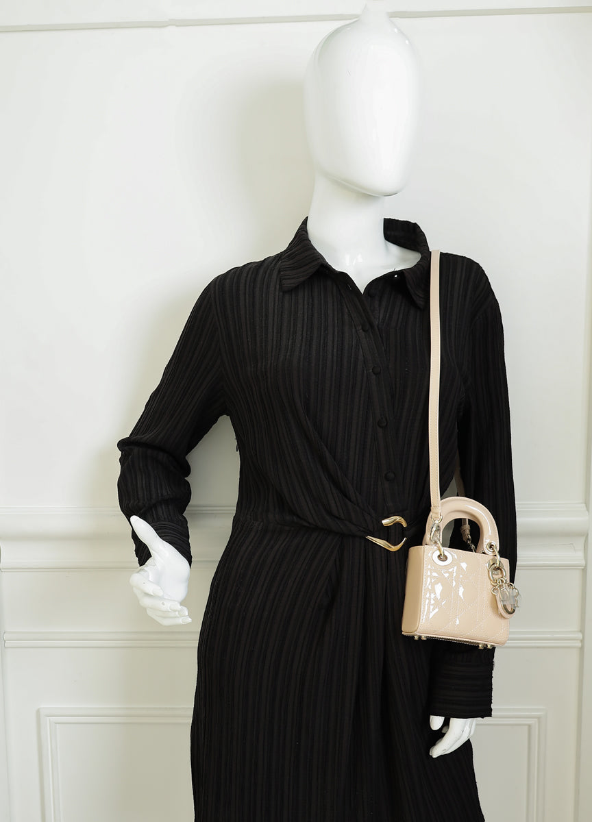 Christian Dior Nude Micro Lady Dior Bag