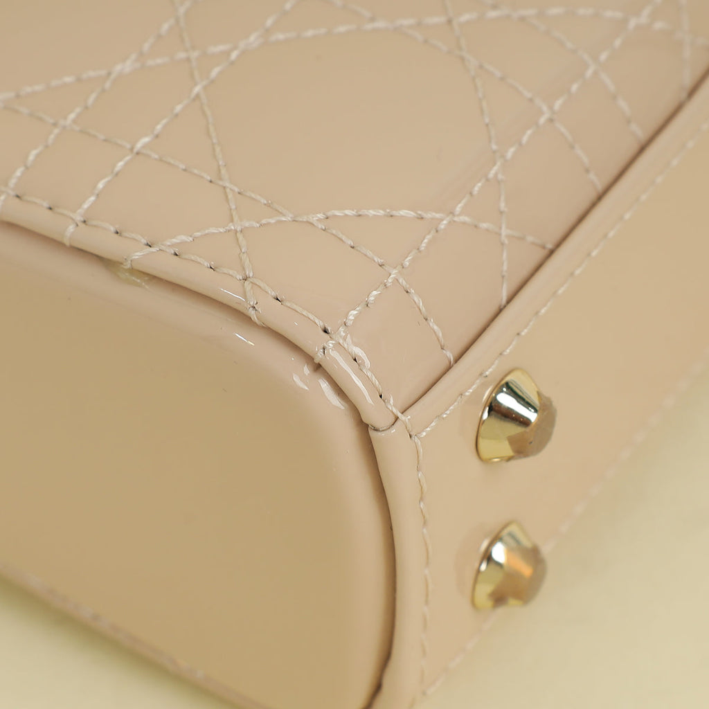 Christian Dior Nude Micro Lady Dior Bag