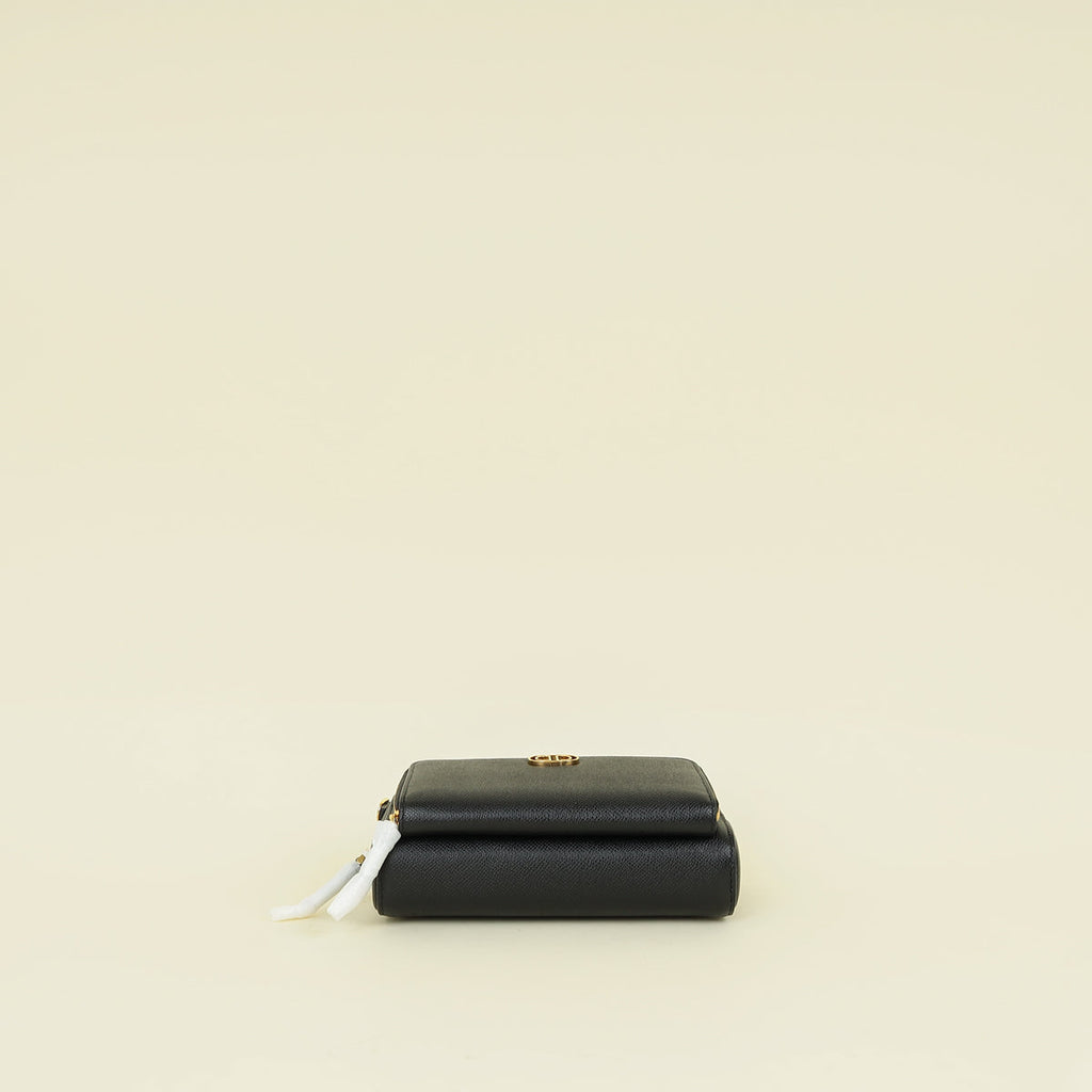 Christian Dior Black Caro Double Pouch Camera Bag