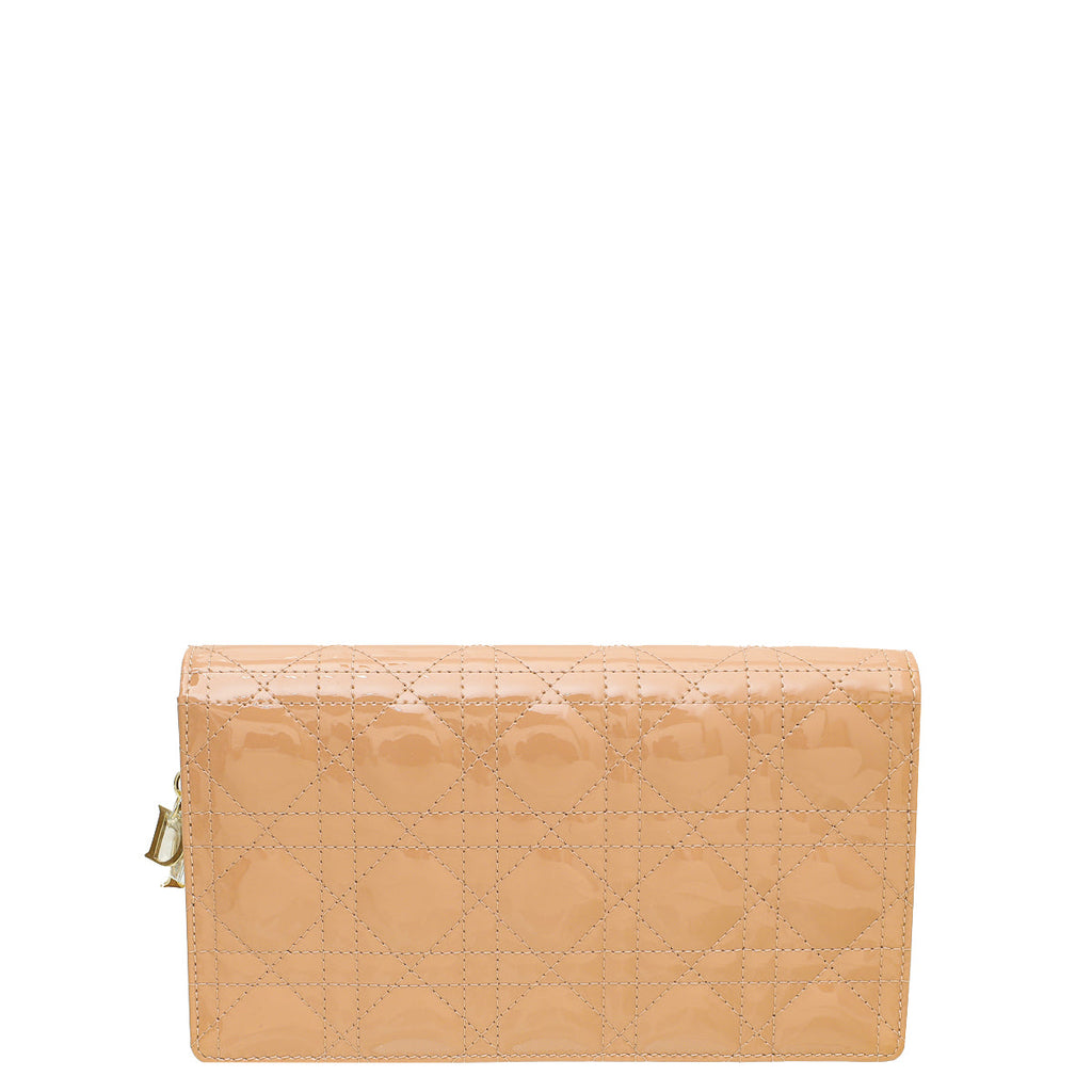 Christian Dior Rose des Vents Lady Dior Chain Pouch