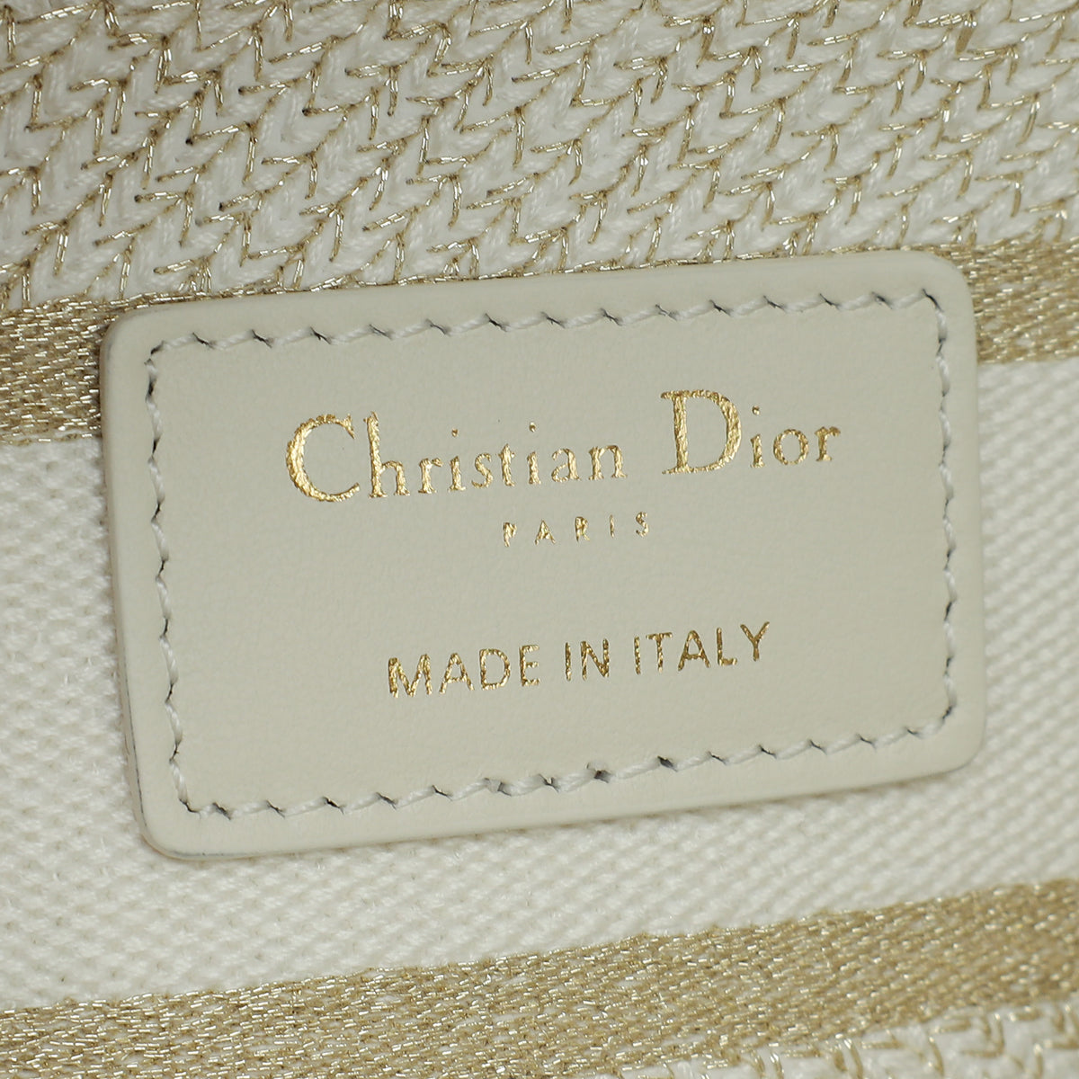 Christian Dior Bicolor Lady D-Lite Medium Butterfly Zodiac Embroidery Bag