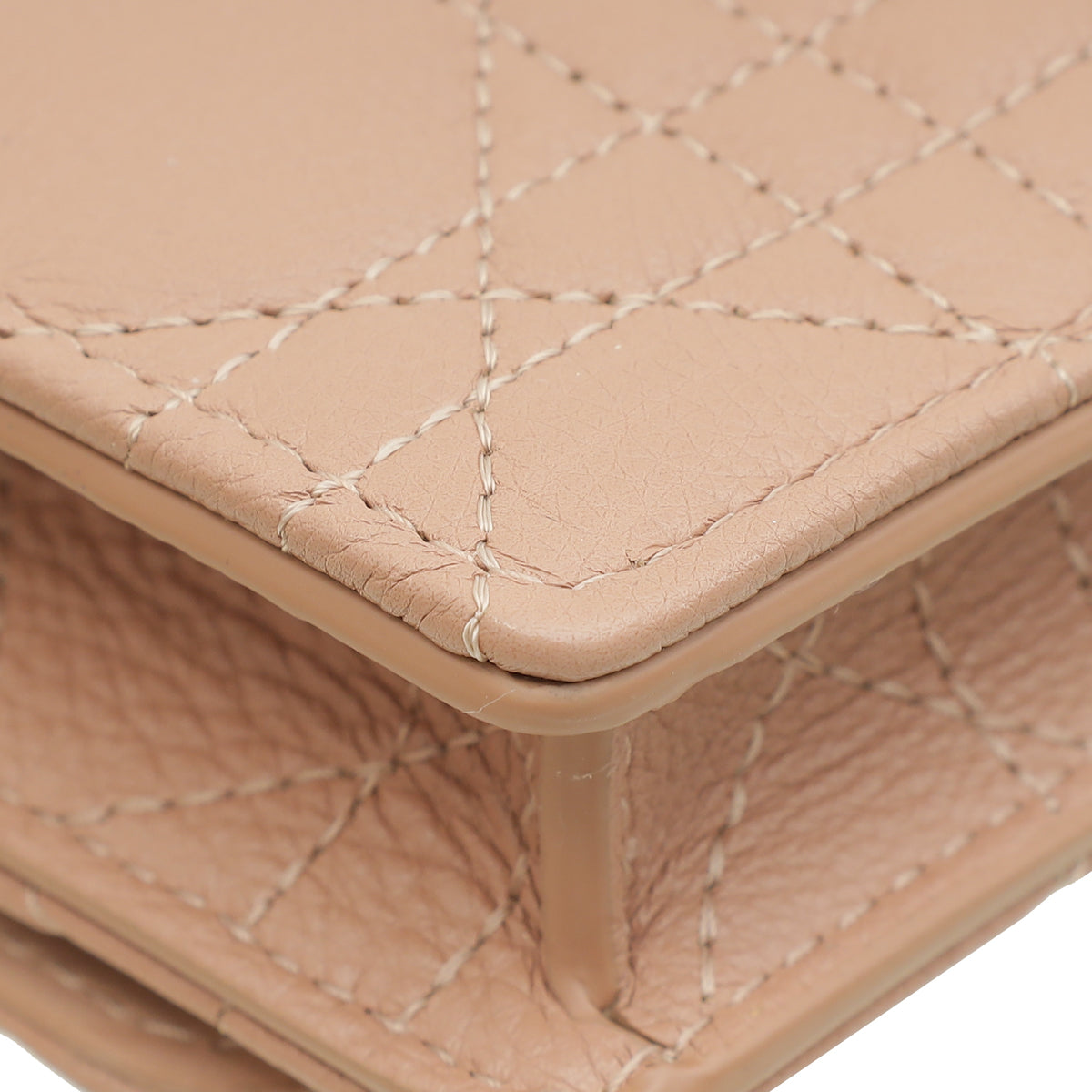 Christian Dior Rose De Vents Caro Pouch with Chain