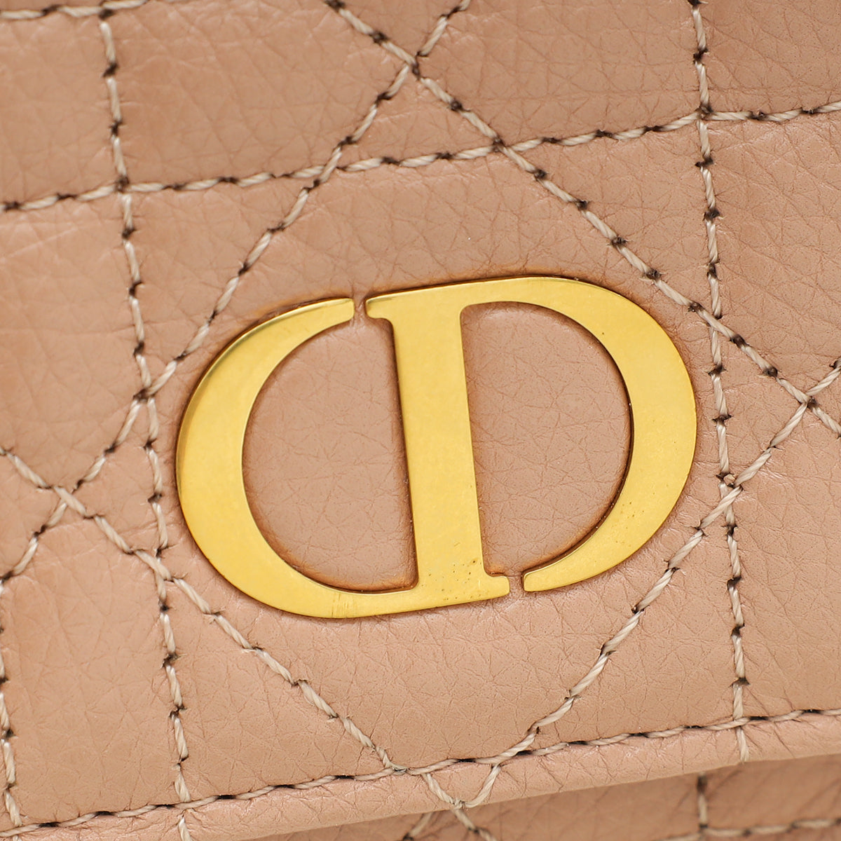 Christian Dior Rose De Vents Caro Pouch with Chain