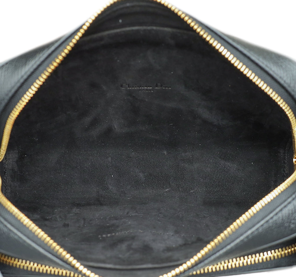 Christian Dior Black Caro Double Pouch Camera Bag