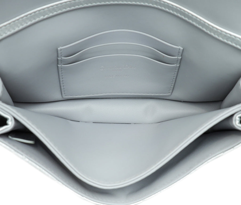 Christian Dior Iridescent Metallic Silver My Dior Cannage Mini Bag