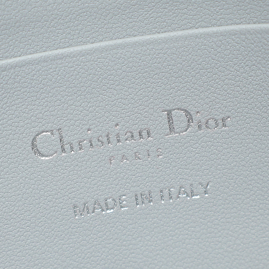 Christian Dior Iridescent Metallic Silver My Dior Cannage Mini Bag