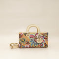 Christian Dior Multicolor Lady D-Joy Medium Raffai Albero della Vita Embroidery Bag
