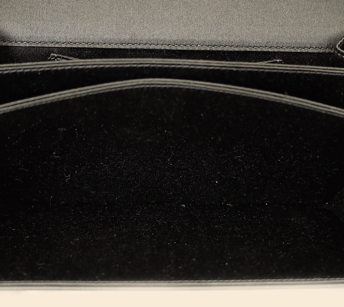 Christian Dior Black D-Bee Satin Evening Clutch Bag