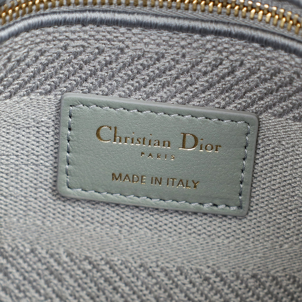 Christian Dior Gray Lady D-Lite Medium Bag