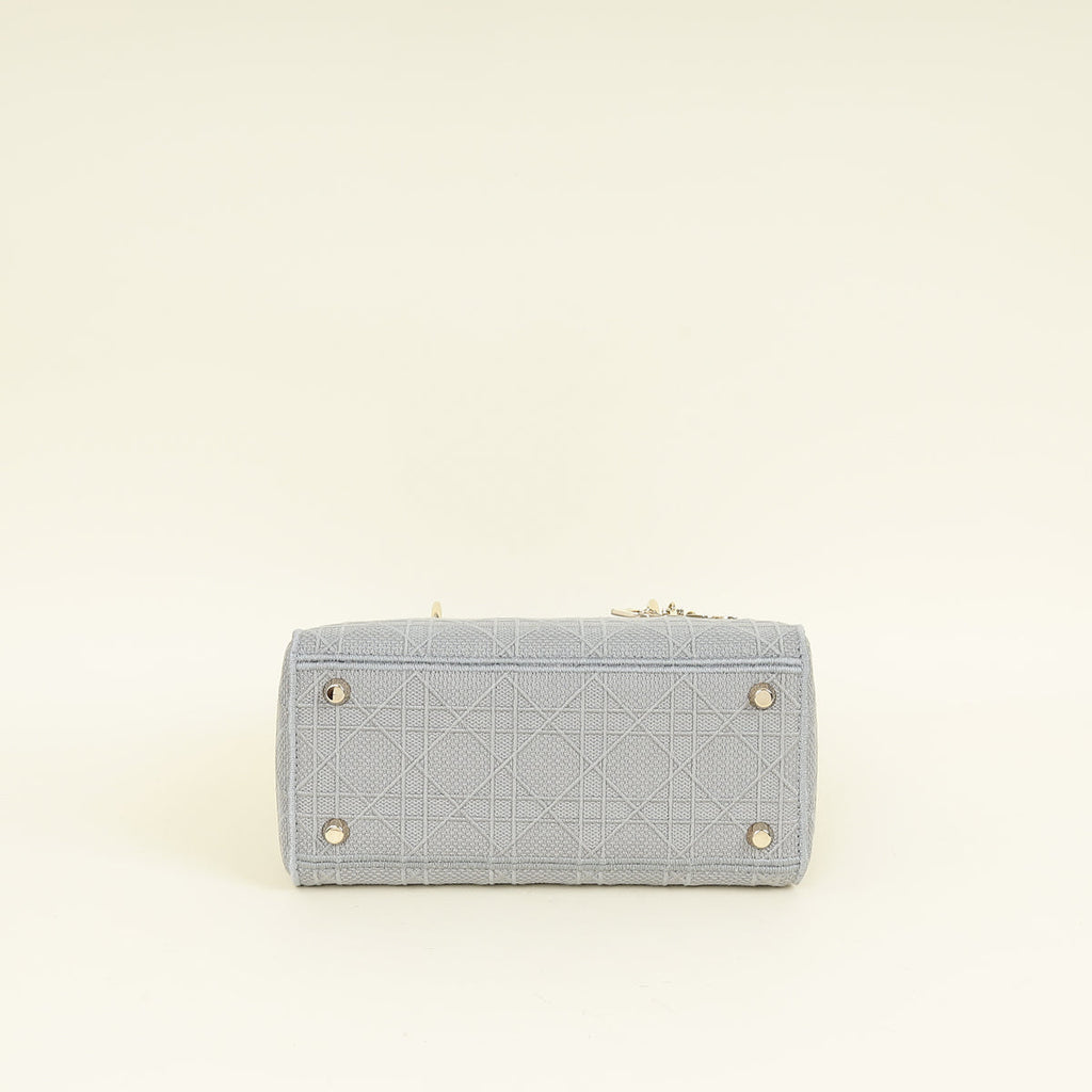 Christian Dior Gray Lady D-Lite Medium Bag