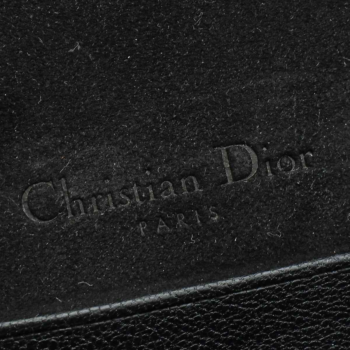Christian Dior Black Saddle Belt Pouch