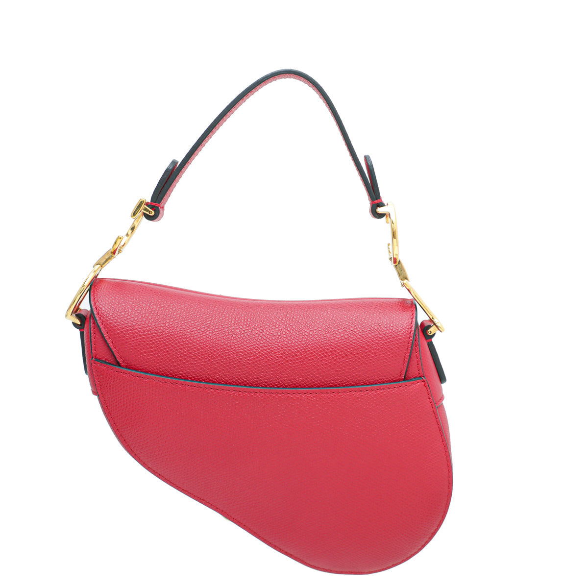 Christian Dior Red Saddle Mini Bag W/ Bag Strap