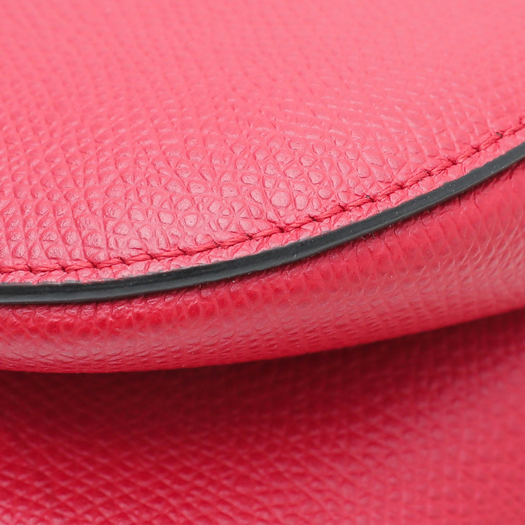 Christian Dior Red Saddle Mini Bag W/ Bag Strap