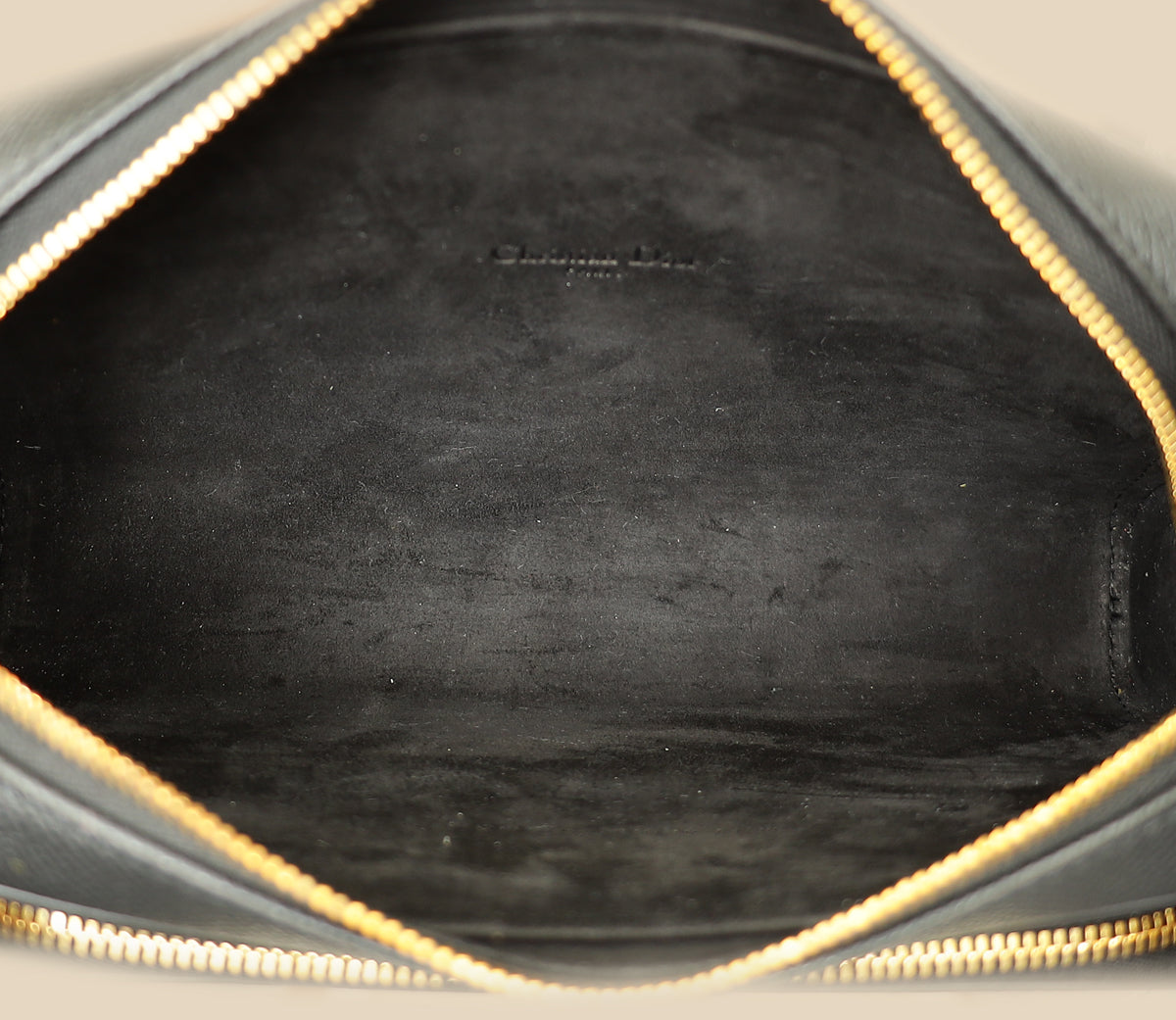 Christian Dior Black Caro Double Pouch Camera Bag