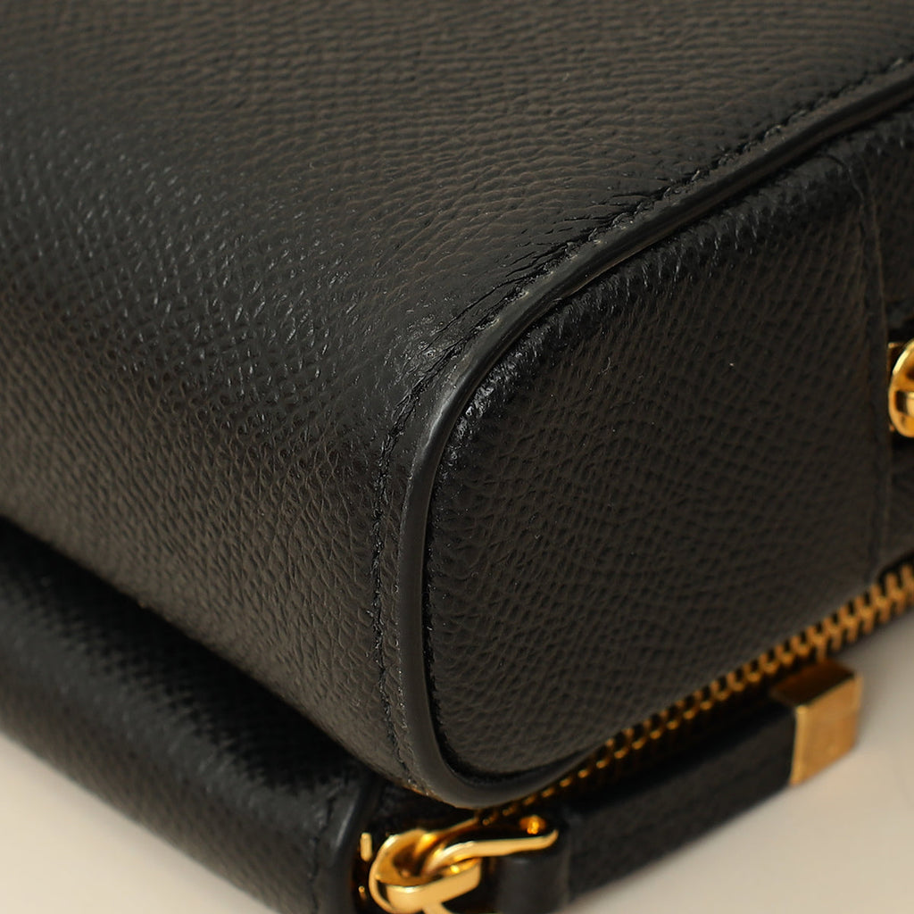 Christian Dior Black Caro Double Pouch Camera Bag