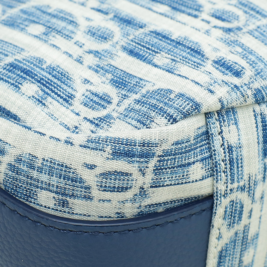 Christian Dior Blue Denim Oblique Soft Saddle Kasuri Mini Bag