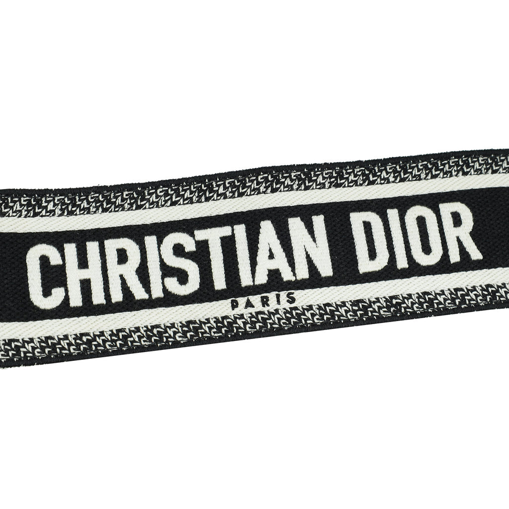Christian Dior Bicolor Christian Dior Paris Embroidery Shoulder Strap