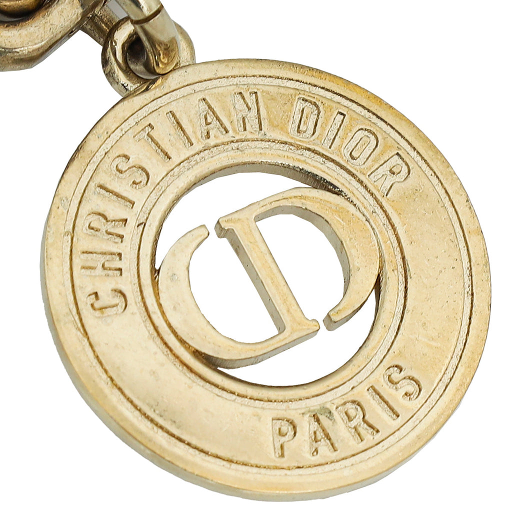 Christian Dior Gold Finish 30 Montaigne Bag Charm