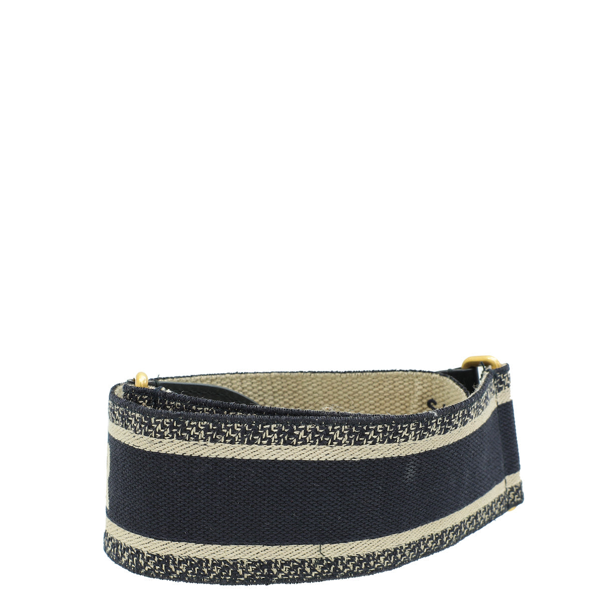 Christian Dior Tricolor Logo Embroidered Bag Strap
