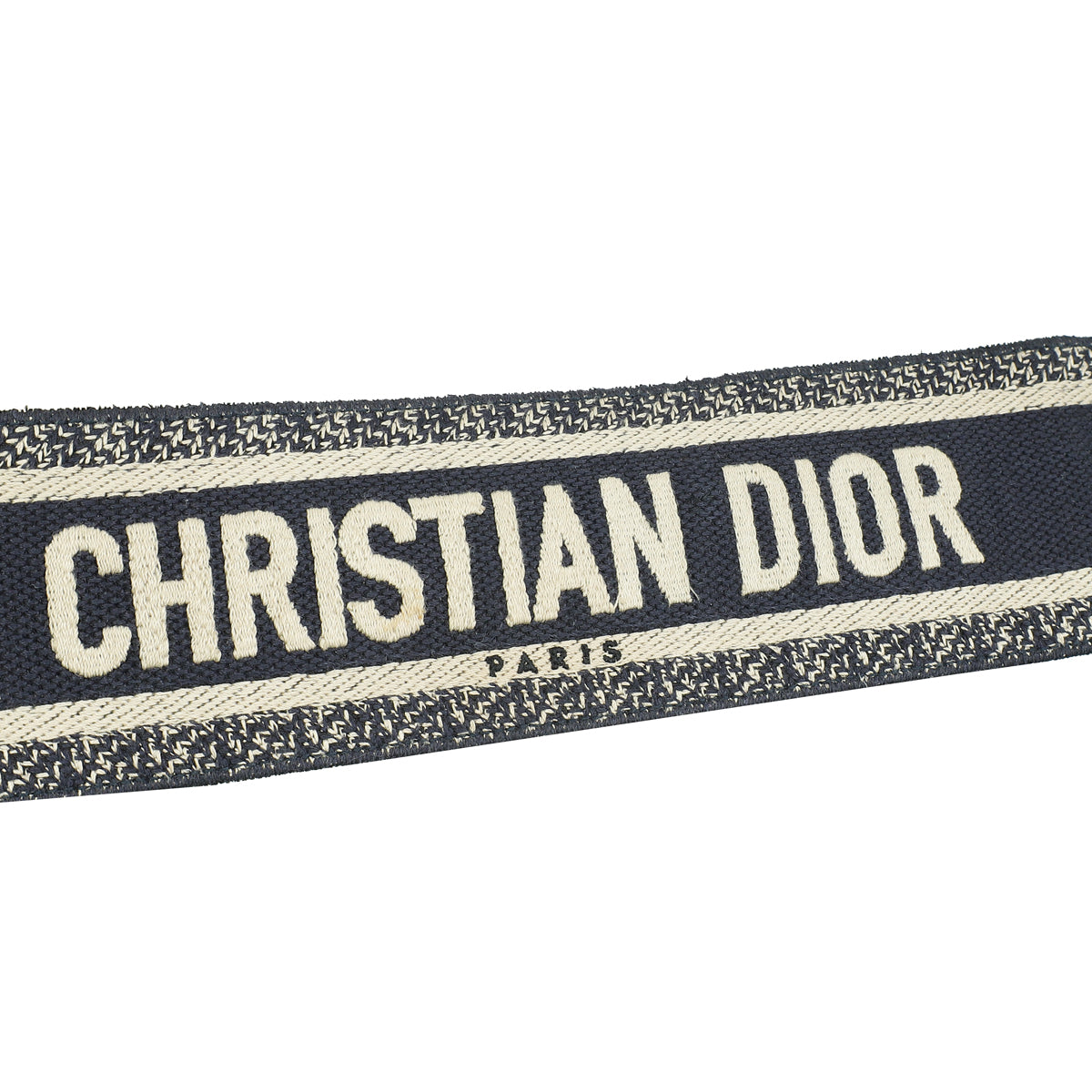 Christian Dior Tricolor Logo Embroidered Bag Strap