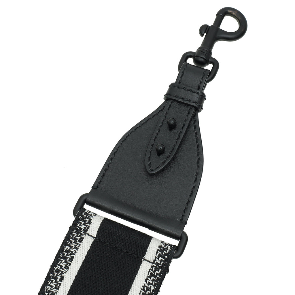 Christian Dior Bicolor Christian Dior Paris Embroidery Shoulder Strap