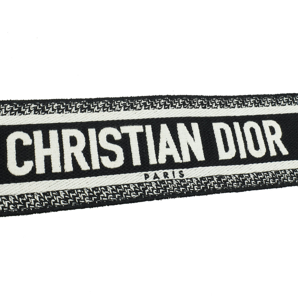 Christian Dior Bicolor Christian Dior Paris Embroidery Shoulder Strap
