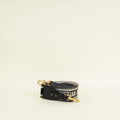 Christian Dior Bicolor "Christian Dior Paris" Embroidery Shoulder Strap