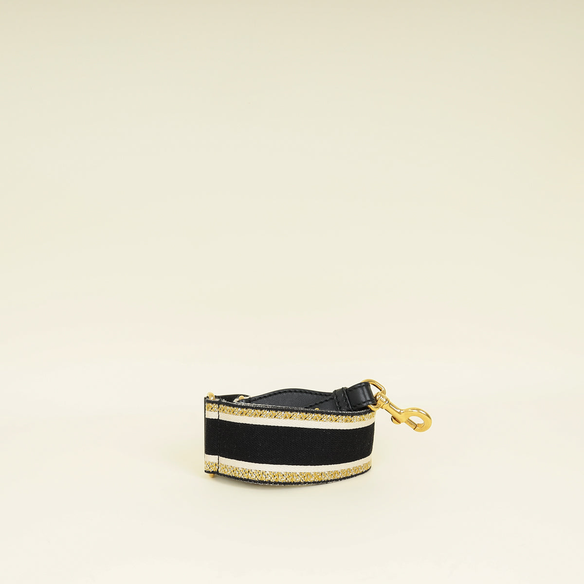Christian Dior Bicolor Embroidery Shoulder Strap