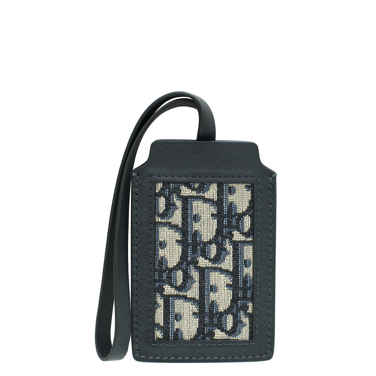 Christian Dior Navy Blue Oblique Luggage Tag
