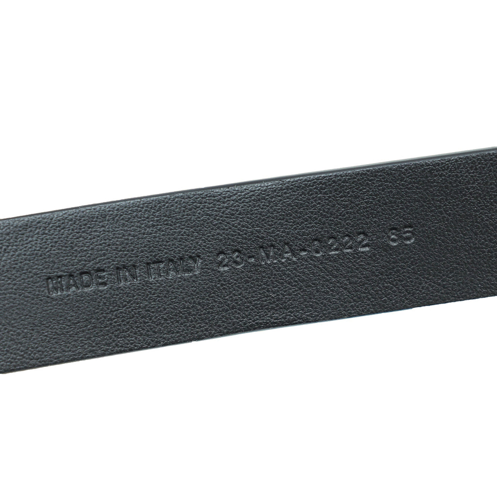 Christian Dior Black CD Cut Out 25mm Belt