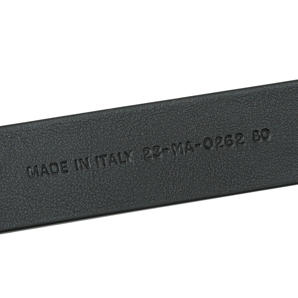 Christian Dior Black CD Cut Out Buckle Belt