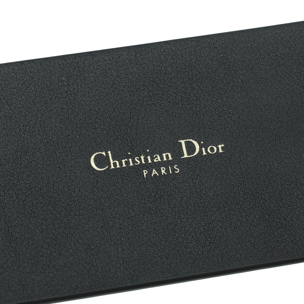 Christian Dior Black Aged Diorquake 55mm Belt