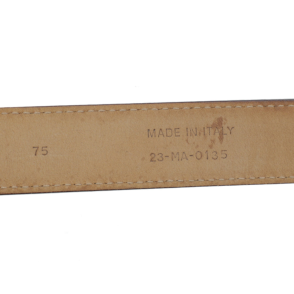 Christian Dior Beige CD Logo Buckle Adjustable Belt