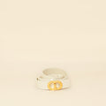 Christian Dior White 30 Montaigne Avenue Belt