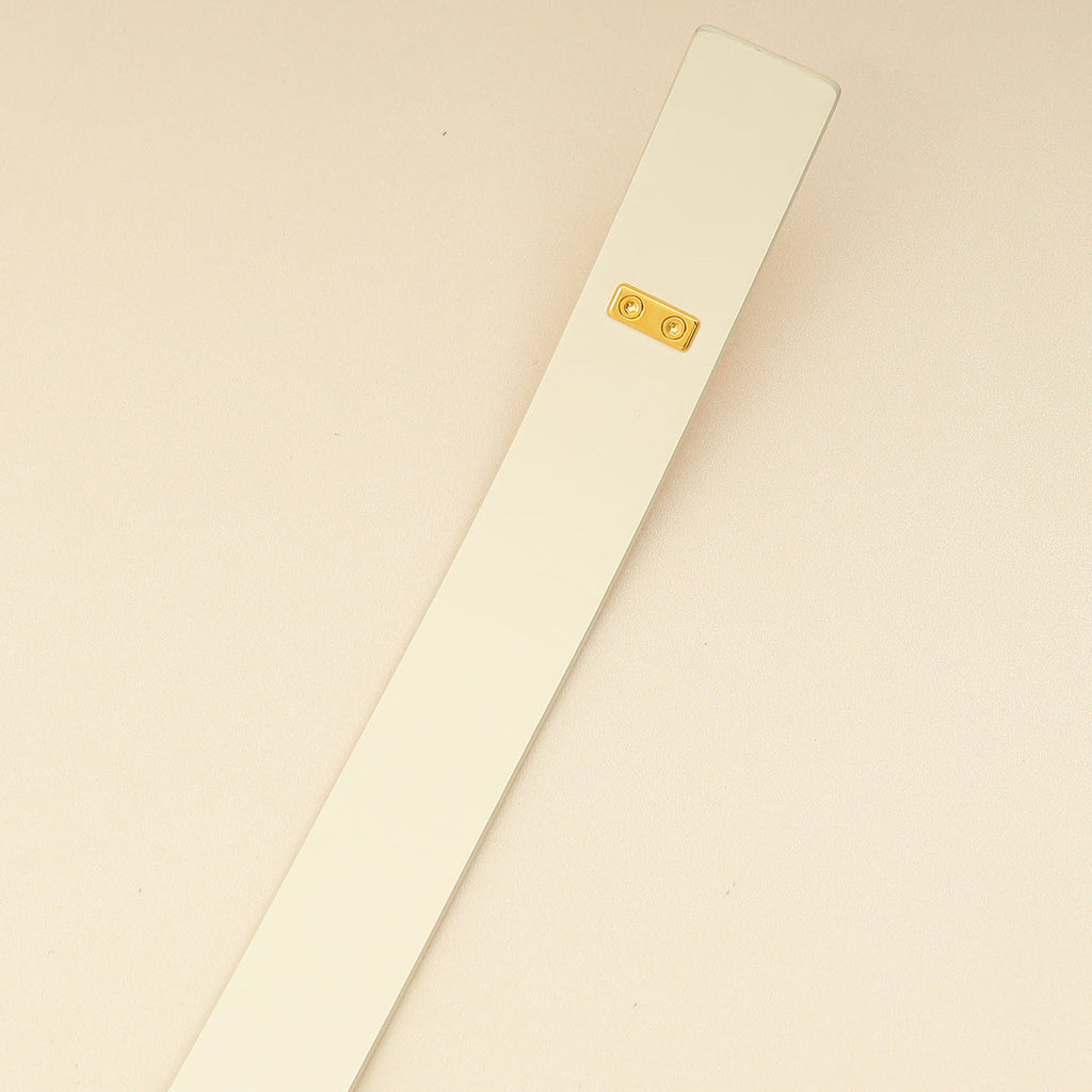 Christian Dior White 30 Montaigne Avenue Belt