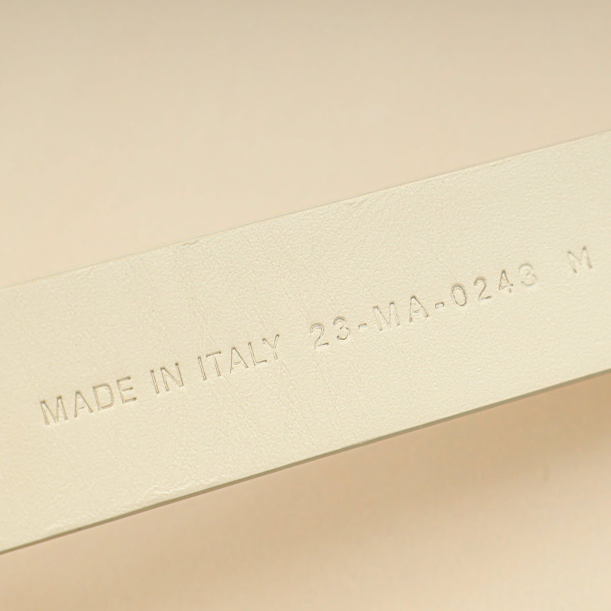 Christian Dior White 30 Montaigne Avenue Belt