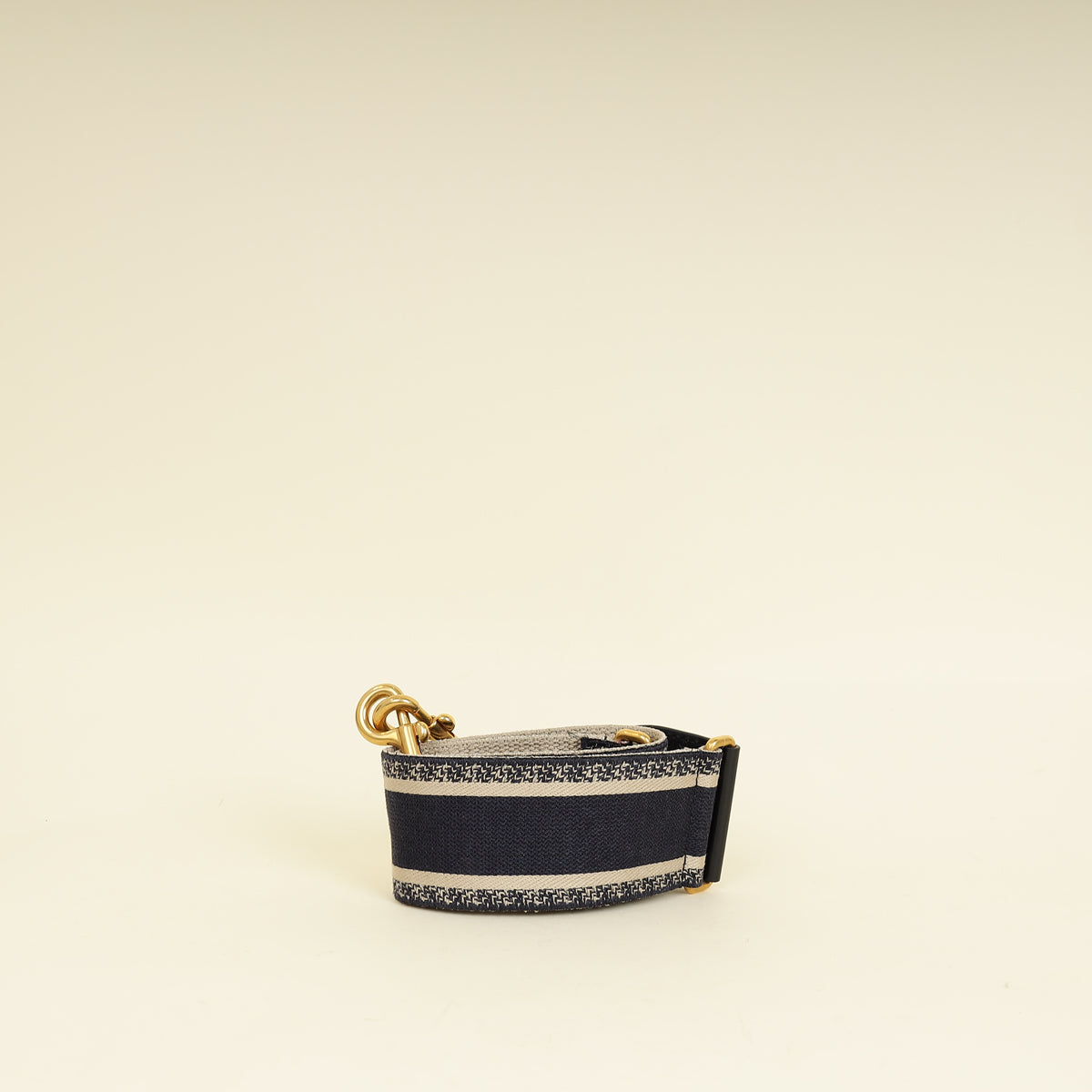 Christian Dior Black Christian Dior Paris Embroidery Shoulder Strap