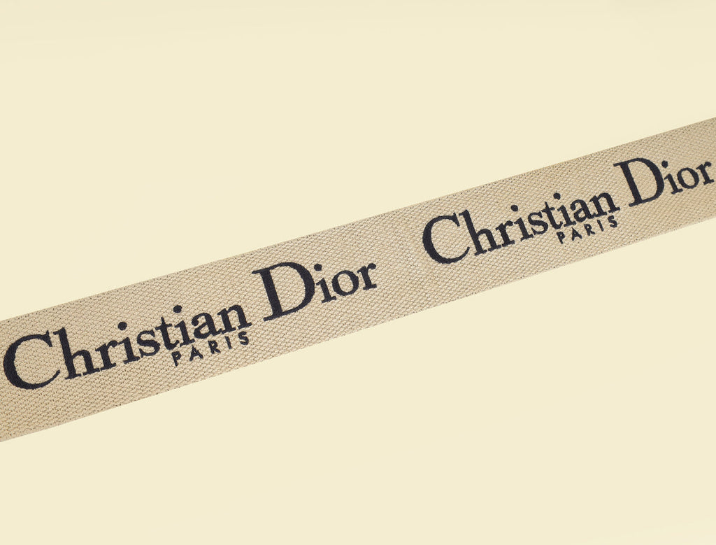Christian Dior Black Christian Dior Paris Embroidery Shoulder Strap