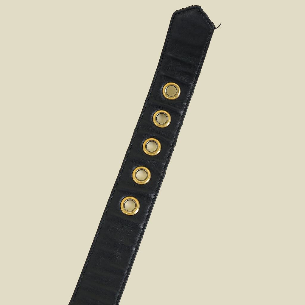 Christian Dior Navy Blue Oblique Diorquake 35mm Buckle Belt