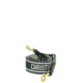 Christian Dior Navy Blue Embroidery Bag Strap