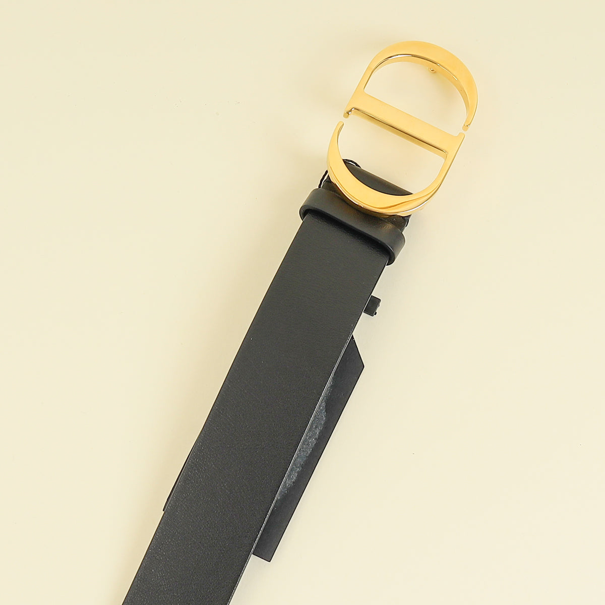 Christian Dior Black 30 Montaigne 35mm Belt