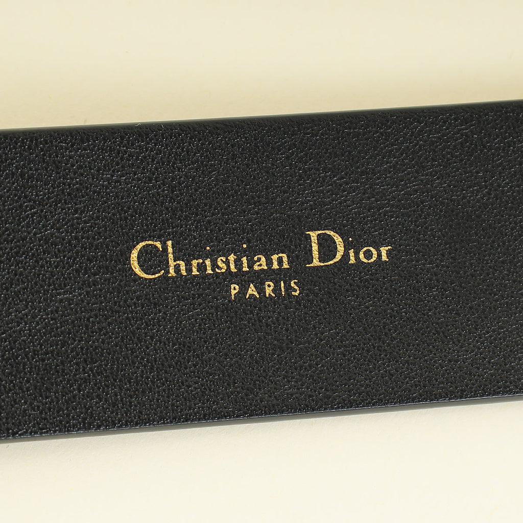 Christian Dior Black 30 Montaigne 35mm Belt