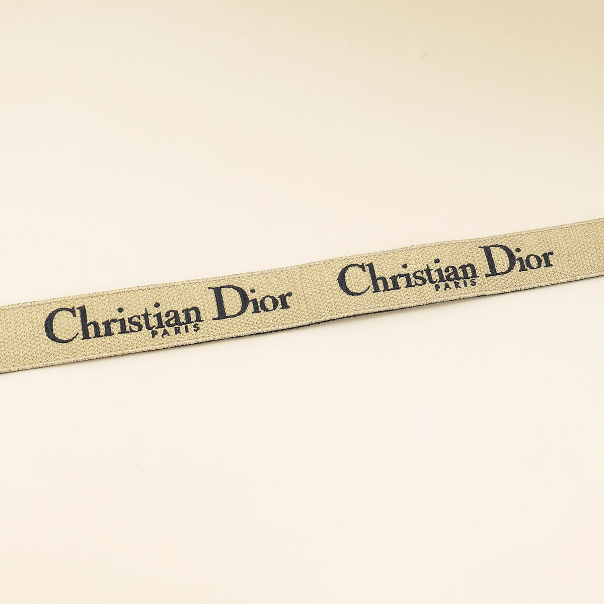 Christian Dior Navy Blue Jacquard Logo Oblique CD Waist Belt