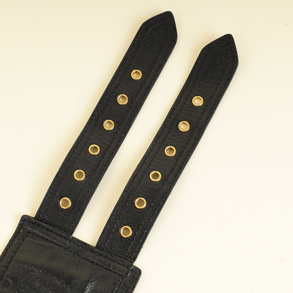 Christian Dior Black Saddle Belt Bag