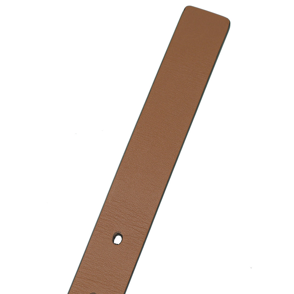 Christian Dior Brown CD Saddle Belt