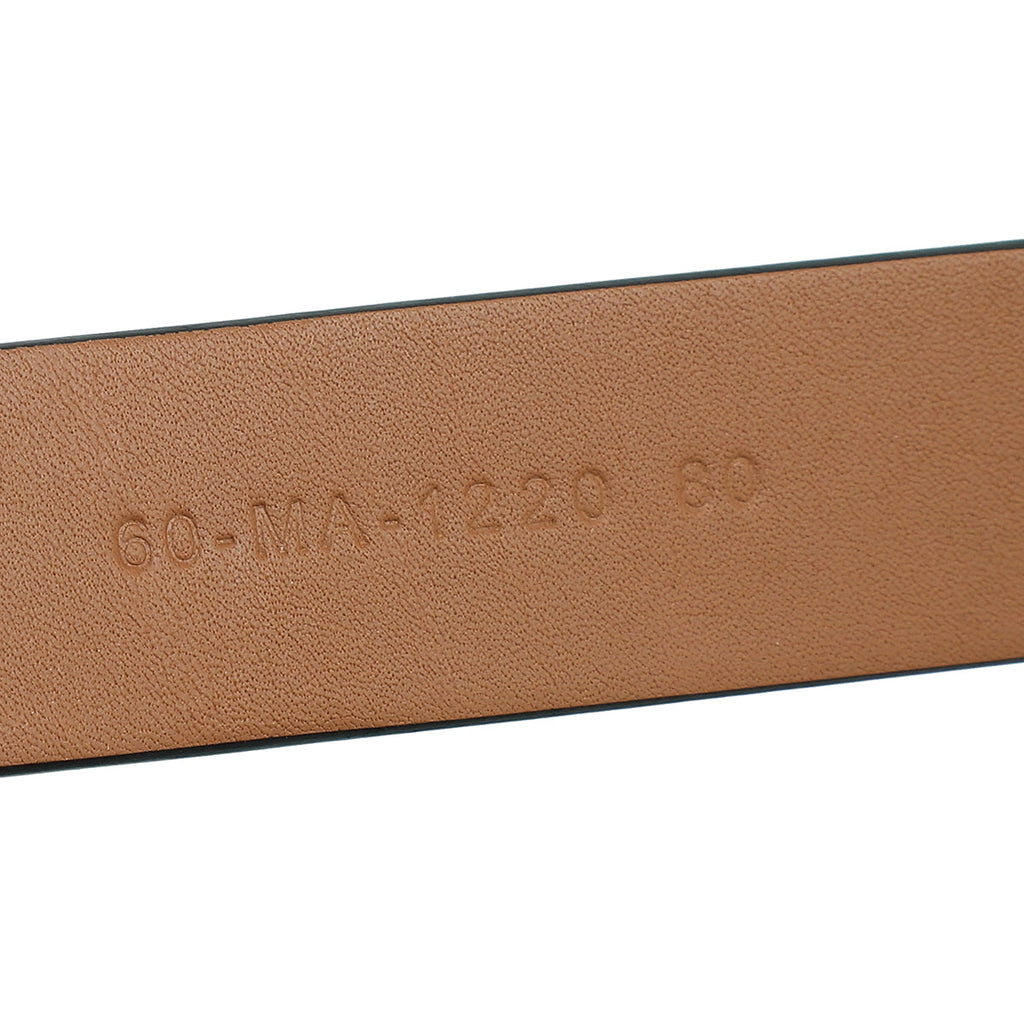 Christian Dior Brown CD Saddle Belt