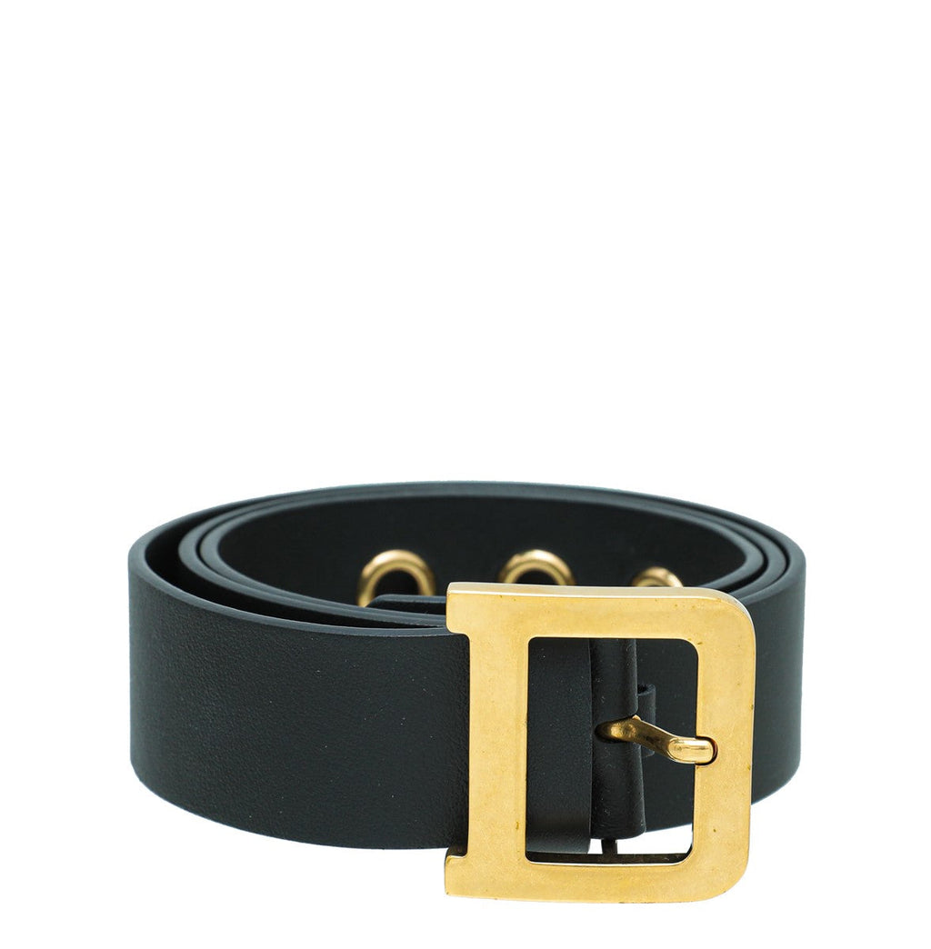 Christian Dior Black Diorquake 35mm Belt