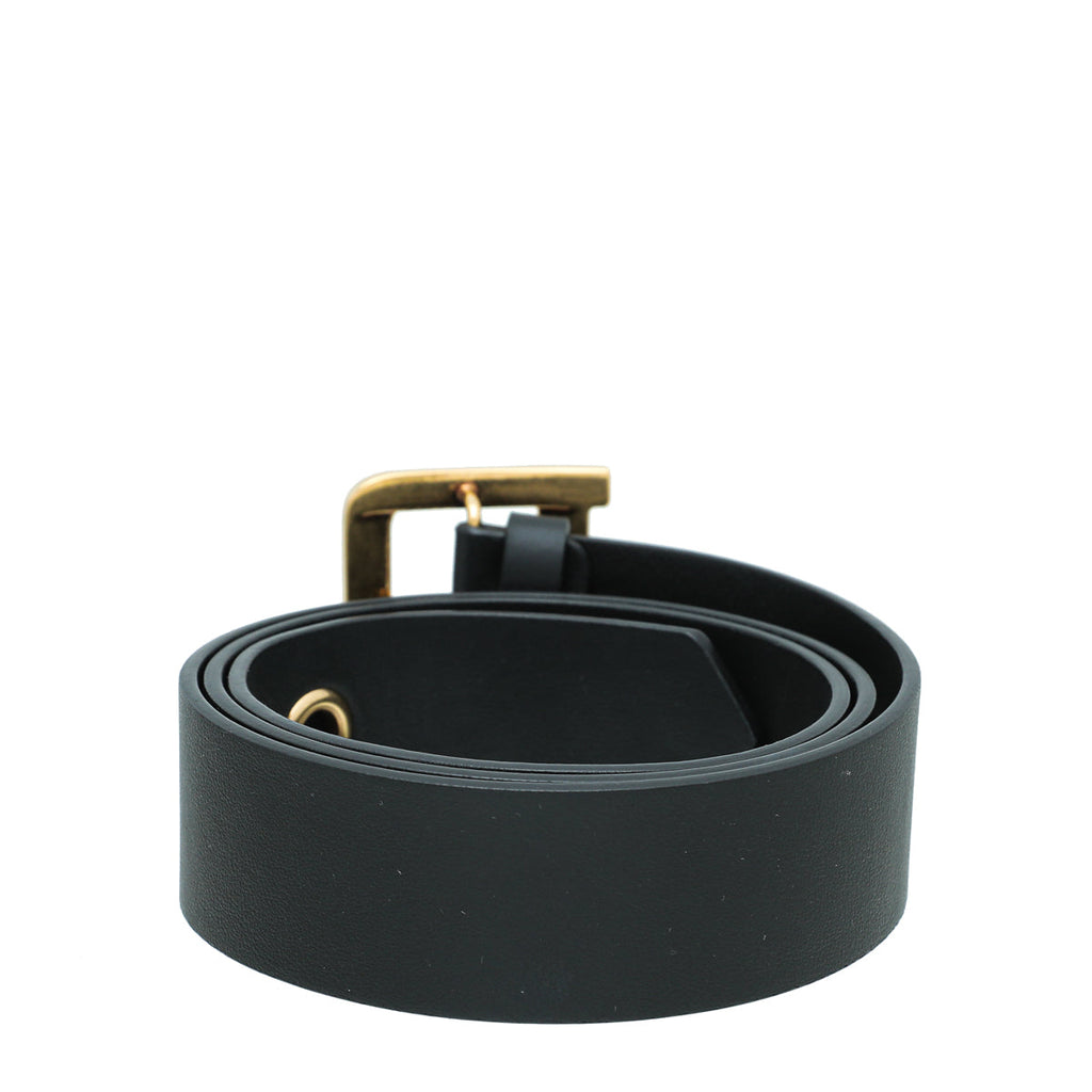 Christian Dior Black Diorquake 35mm Belt